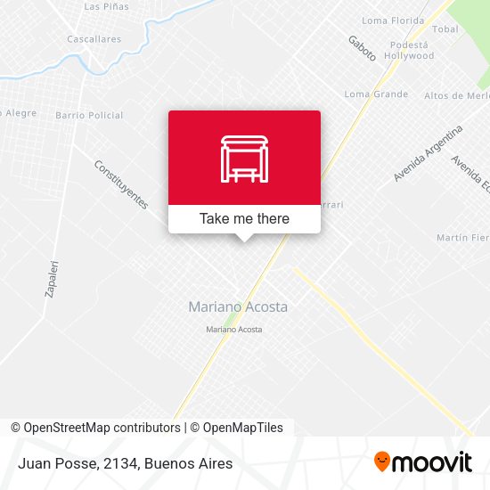 Juan Posse, 2134 map