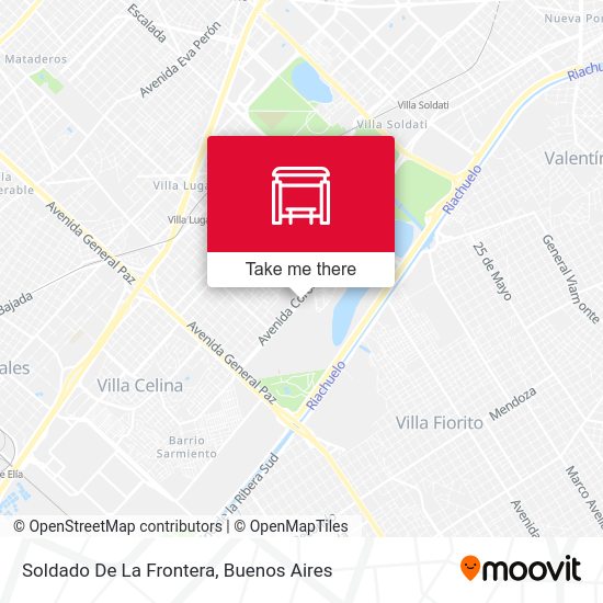 Soldado De La Frontera map