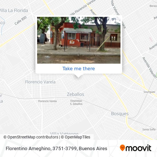Florentino Ameghino, 3751-3799 map