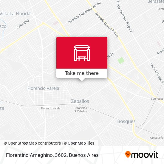 Mapa de Florentino Ameghino, 3602