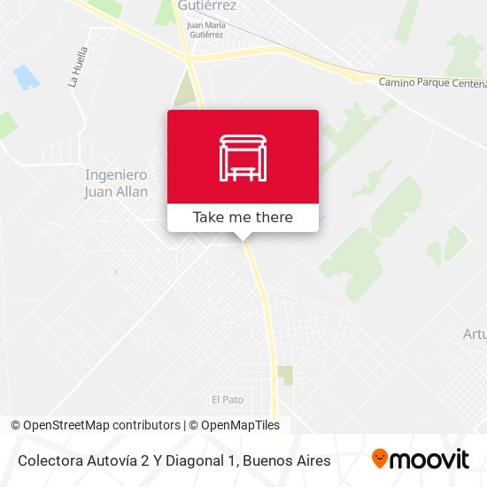 Mapa de Colectora Autovía 2 Y Diagonal 1