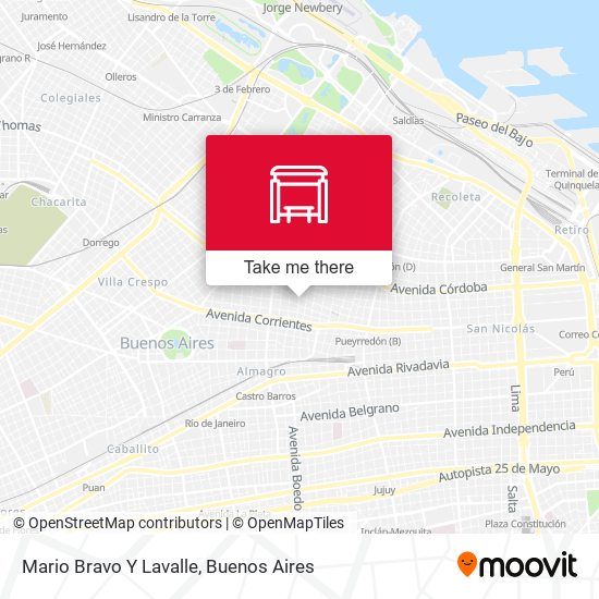 Mario Bravo Y Lavalle map