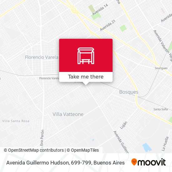 Mapa de Avenida Guillermo Hudson, 699-799