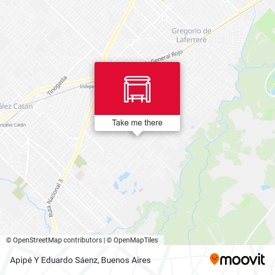 Apipé Y Eduardo Sáenz map