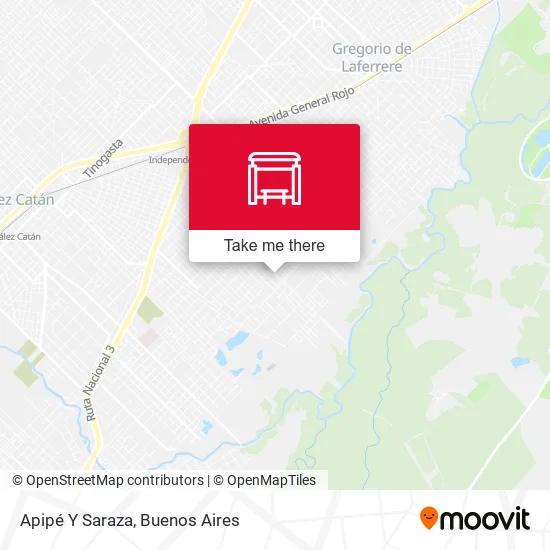 Apipé Y Saraza map