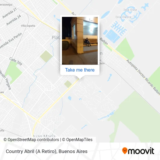 Country Abril (A Retiro) map