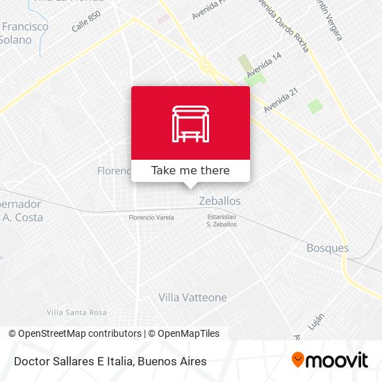 Mapa de Doctor Sallares E Italia