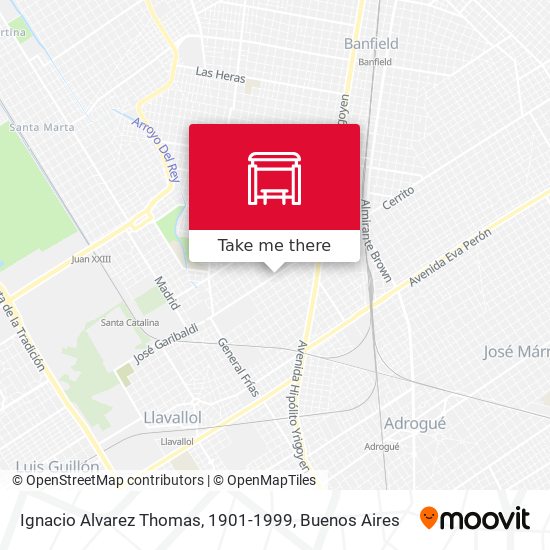 Ignacio Alvarez Thomas, 1901-1999 map