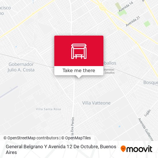 General Belgrano Y Avenida 12 De Octubre map
