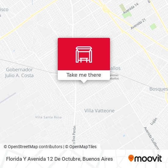 Mapa de Florida Y Avenida 12 De Octubre