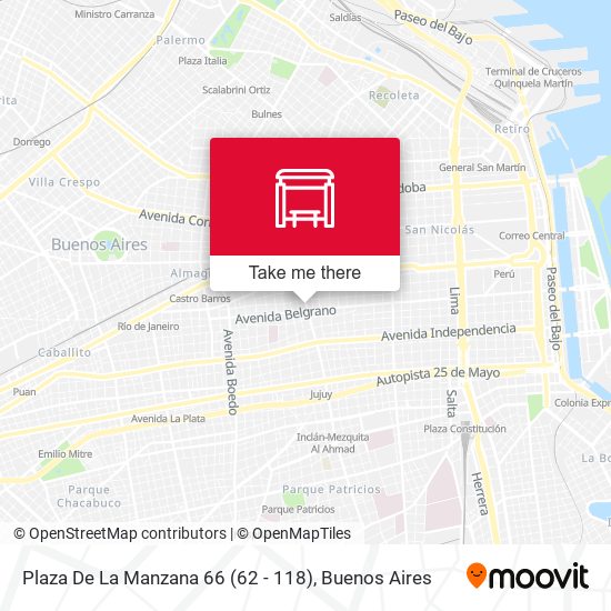 Plaza De La Manzana 66 (62 - 118) map