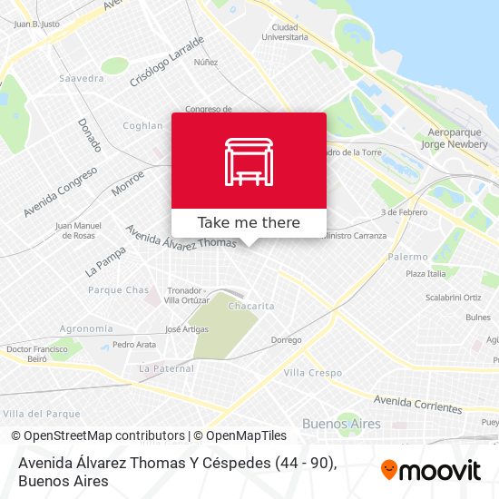 Avenida Álvarez Thomas Y Céspedes (44 - 90) map