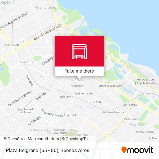 Mapa de Plaza Belgrano (65 - 80)