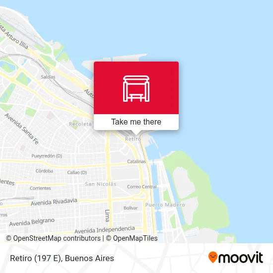 Retiro (197 E) map
