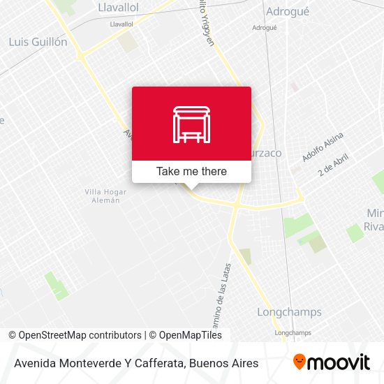 Avenida Monteverde Y Cafferata map