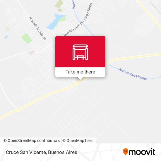 Cruce San Vicente map