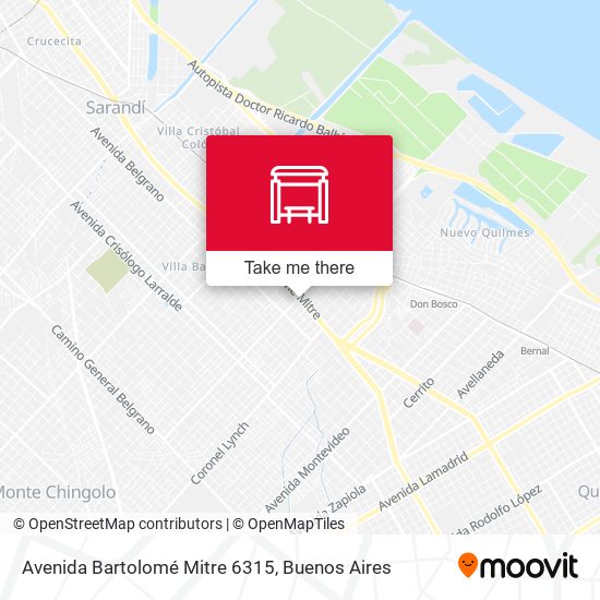 Mapa de Avenida Bartolomé Mitre 6315