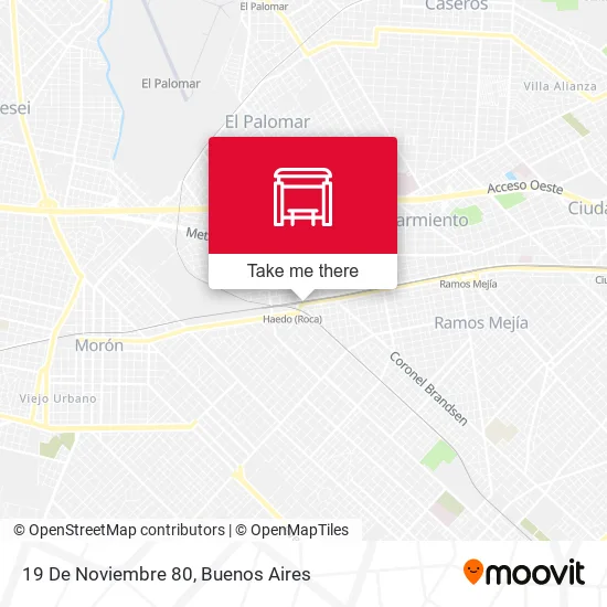 19 De Noviembre 80 map