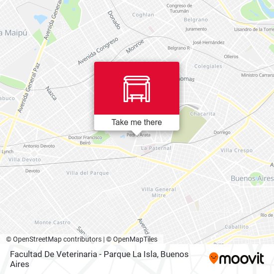 Facultad De Veterinaria - Parque La Isla map