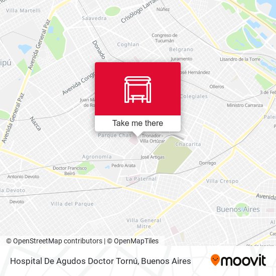 Hospital De Agudos Doctor Tornú map