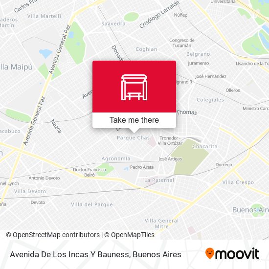 Avenida De Los Incas Y Bauness map