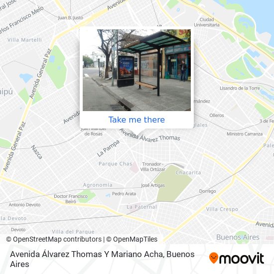 Avenida Álvarez Thomas Y Mariano Acha map