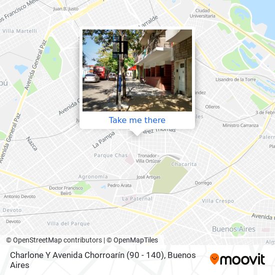 Charlone Y Avenida Chorroarín (90 - 140) map