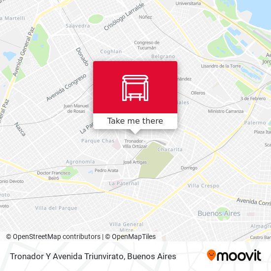 Tronador Y Avenida Triunvirato map