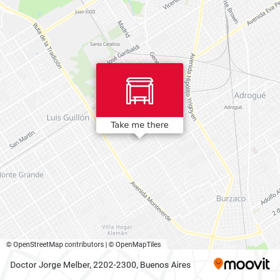 Mapa de Doctor Jorge Melber, 2202-2300