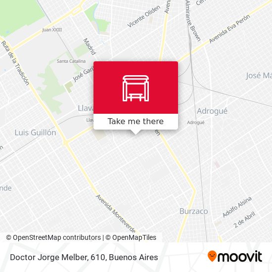 Mapa de Doctor Jorge Melber, 610
