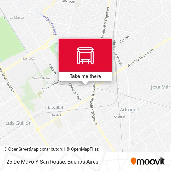 25 De Mayo Y San Roque map