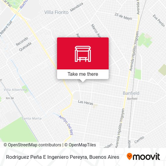 Mapa de Rodríguez Peña E Ingeniero Pereyra