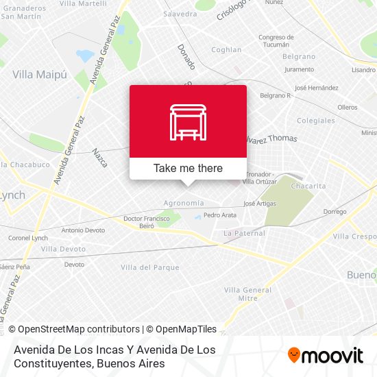 Avenida De Los Incas Y Avenida De Los Constituyentes map