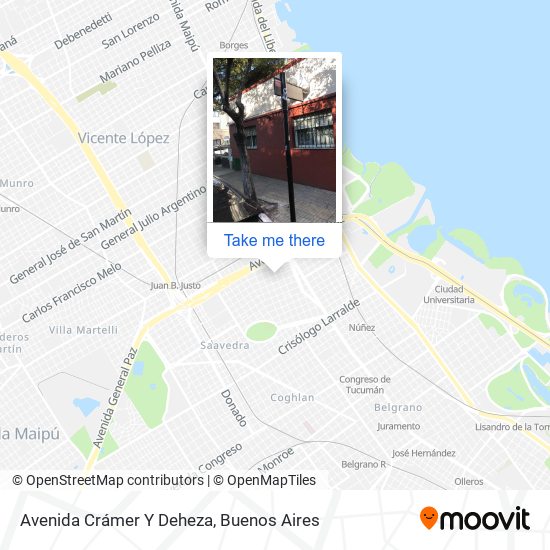 Avenida Crámer Y Deheza map