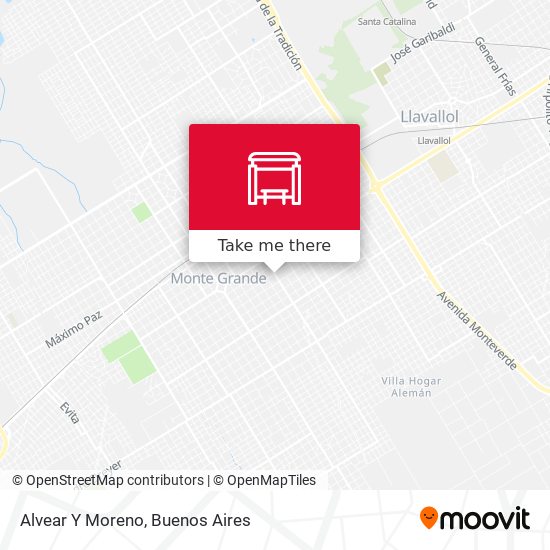 Mapa de Alvear Y Moreno
