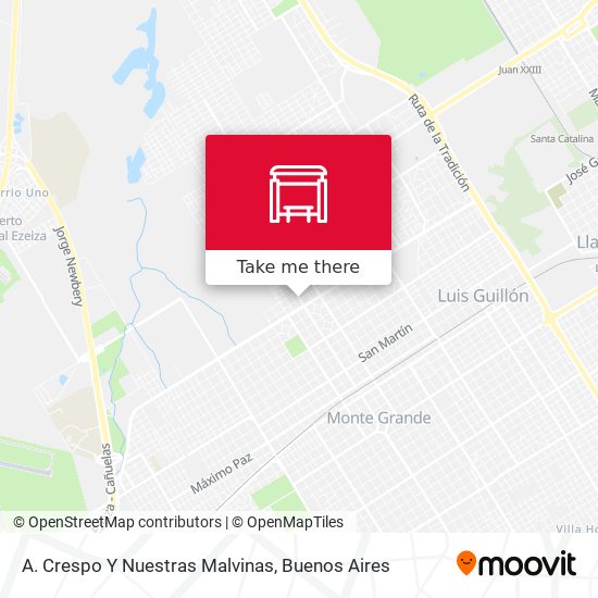 A. Crespo Y Nuestras Malvinas map