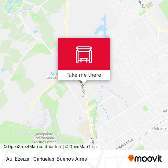 Au. Ezeiza - Cañuelas map