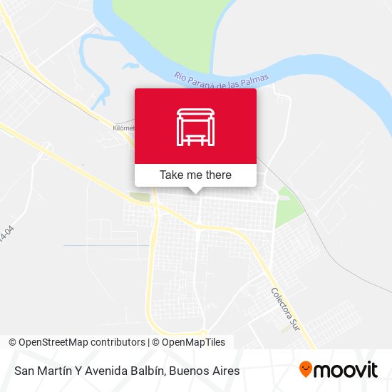 Mapa de San Martín Y Avenida Balbín