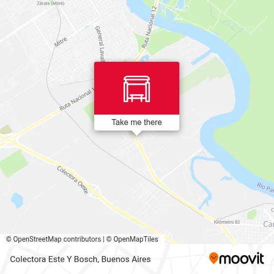 Colectora Este Y Bosch map