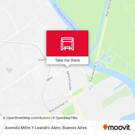 Avenida Mitre Y Leandro Alem map