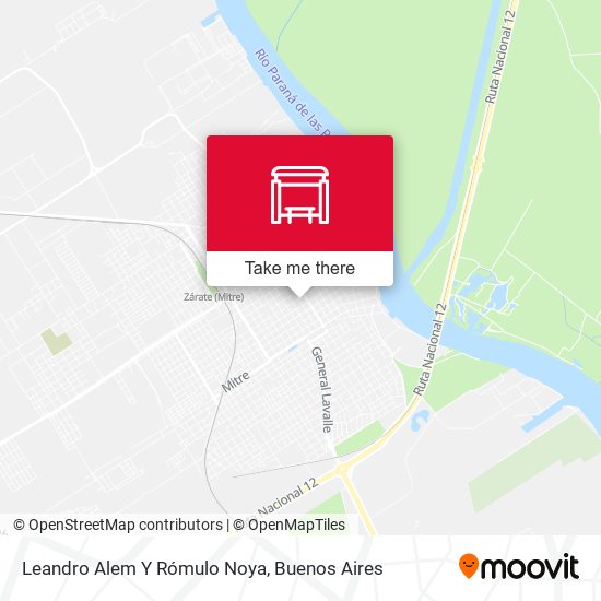 Mapa de Leandro Alem Y Rómulo Noya