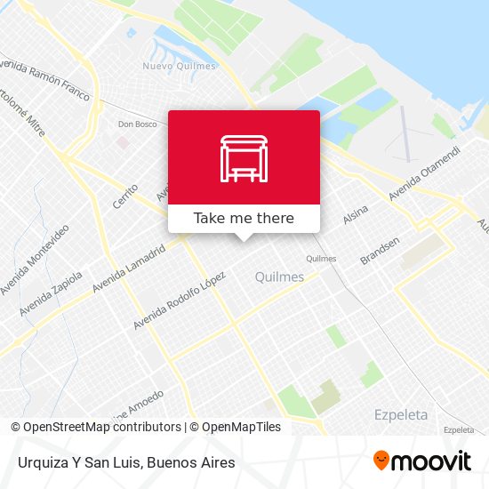 Urquiza Y San Luis map