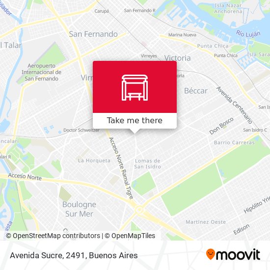 Mapa de Avenida Sucre, 2491