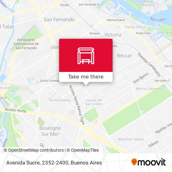 Avenida Sucre, 2352-2400 map