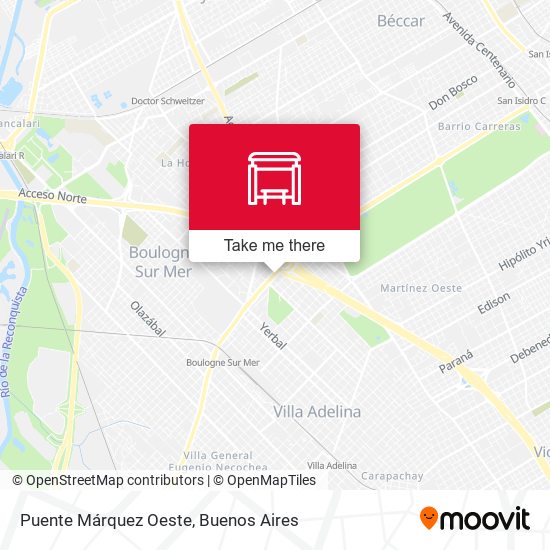 Puente Márquez Oeste map