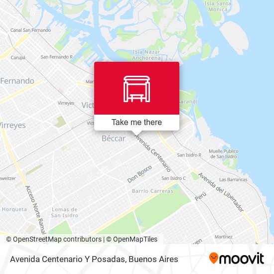 Avenida Centenario Y Posadas map