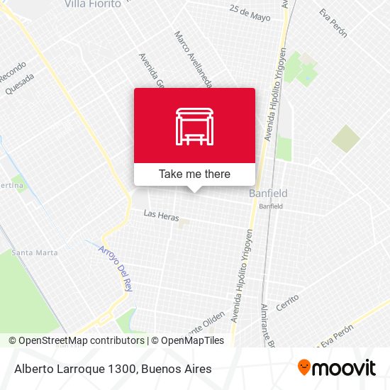 Alberto Larroque 1300 map