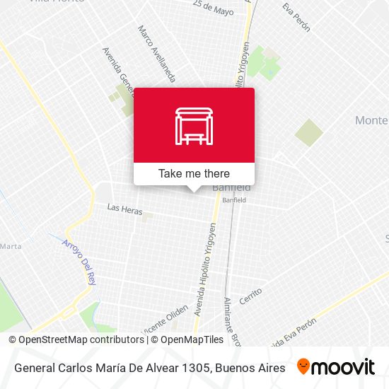 Mapa de General Carlos María De Alvear 1305