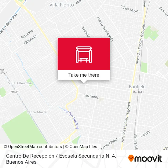 Centro De Recepción / Escuela Secundaria N. 4 map