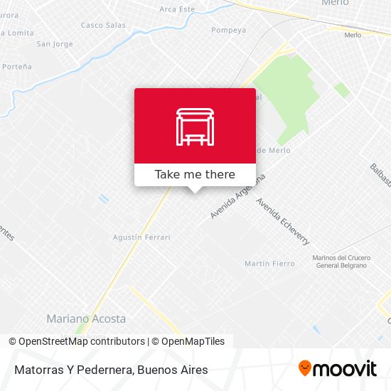 Mapa de Matorras Y Pedernera